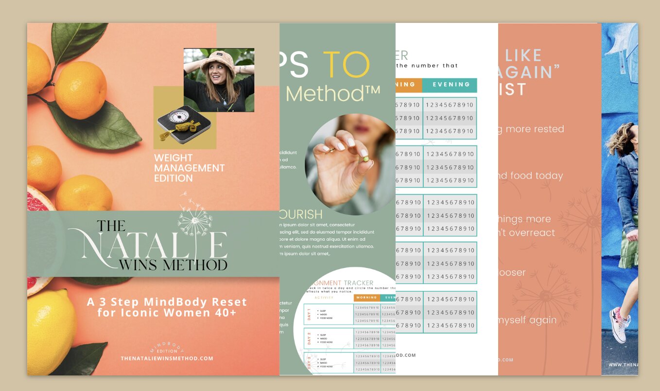 The Natalie Wins Method™ workbook, trackers, and program materials — Weight Management Edition